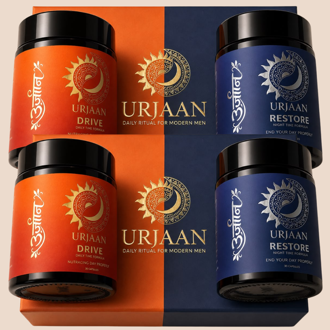 Urjaan DRIVE + RESTORE — The AM-PM Vitality Bundle